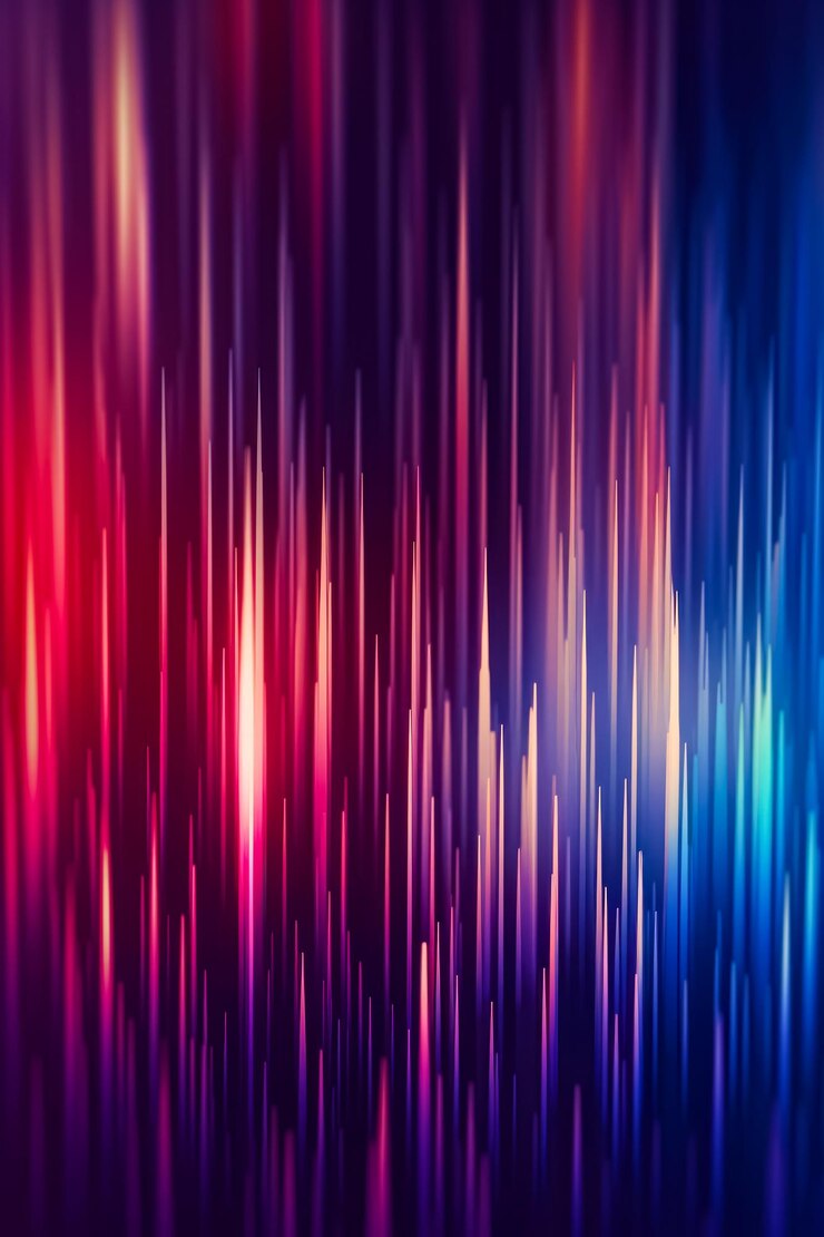 Photo colorful background with lines in the middle of the image and the colors of the rainbow in the background generative ai