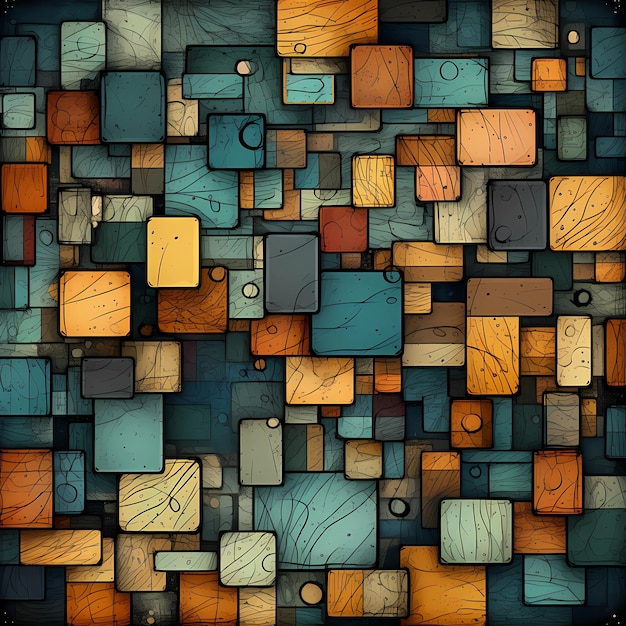 A colorful background with a lot of different shapes and sizes.