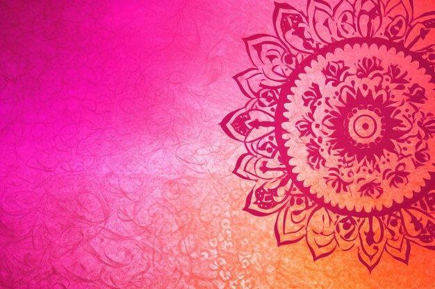 Photo a colorful background with a mandala design.