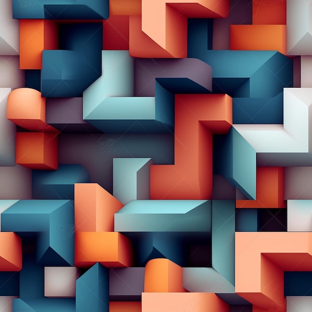 a colorful background with orange and blue squares and the letters " z " on it.