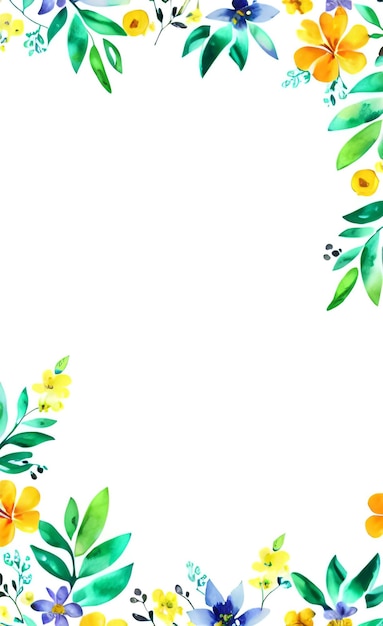 Красочный фон с апельсинами и зелеными листьями.