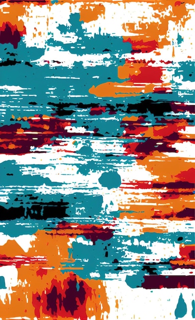 A colorful background with a pattern of lines and blots.