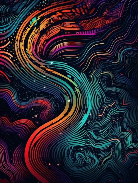 A colorful background with a pattern of lines and lines.