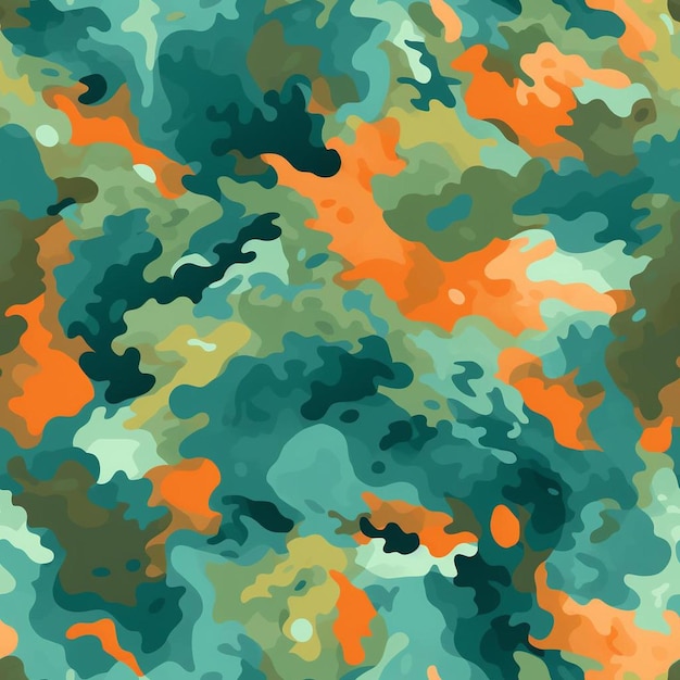 A colorful background with a pattern of orange, green, and orange colors.