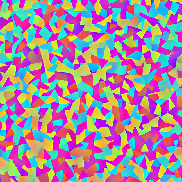 A colorful background with a pattern of triangles and the word love on it