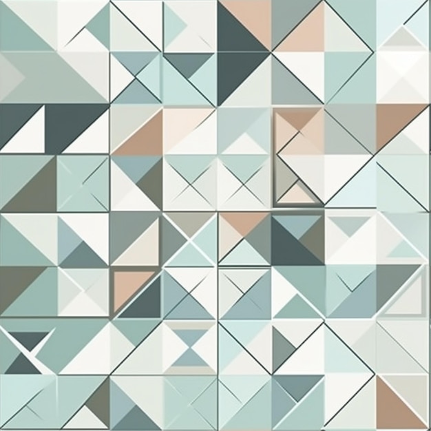 A colorful background with a pattern of triangles.