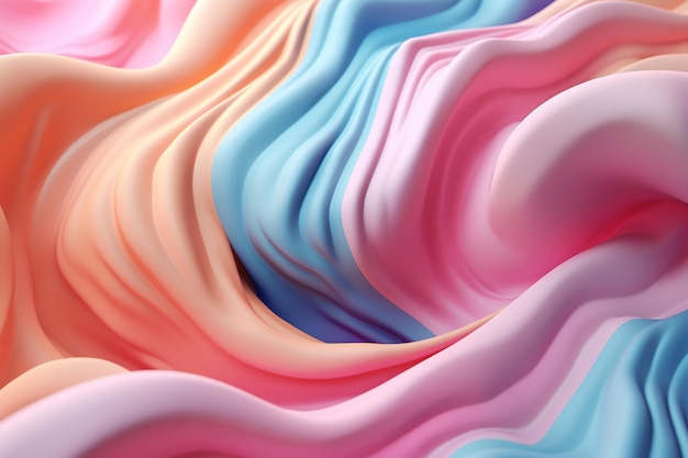 A colorful background with a pink and blue fabric.