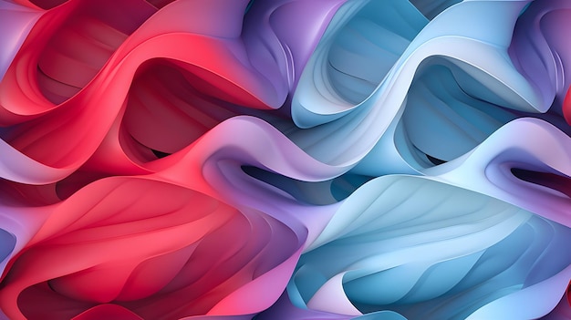 A colorful background with a pink and blue swirls.