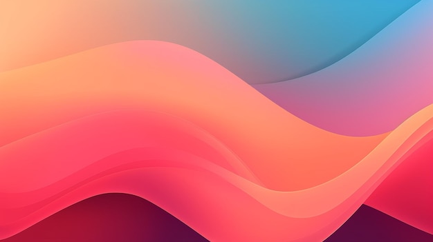 A colorful background with a pink and blue waves.