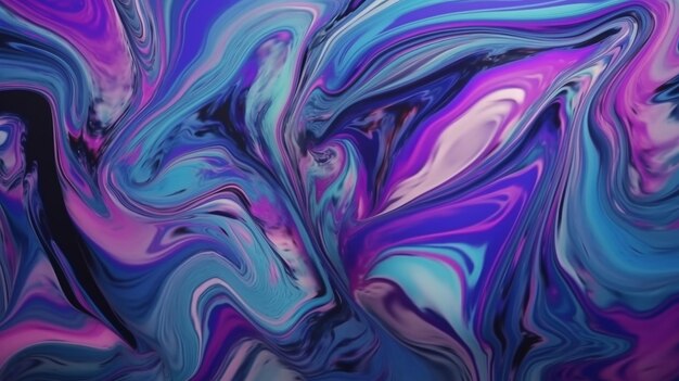 A colorful background with a purple and blue paint swirls