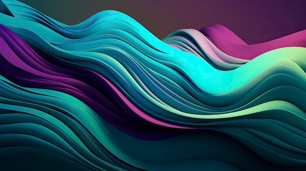 A colorful background with a purple and green swirls.