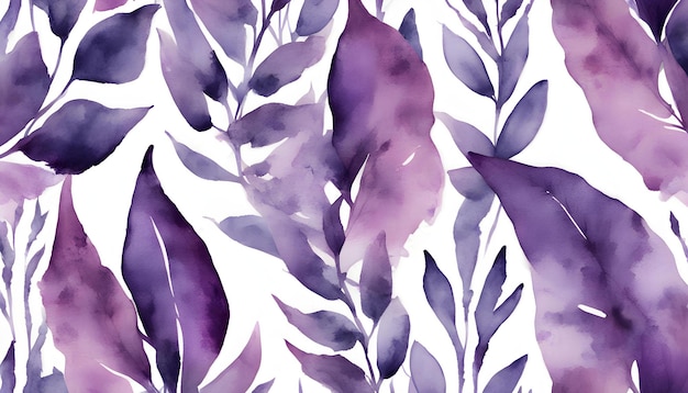 Photo a colorful background with purple leaves and purple leaves