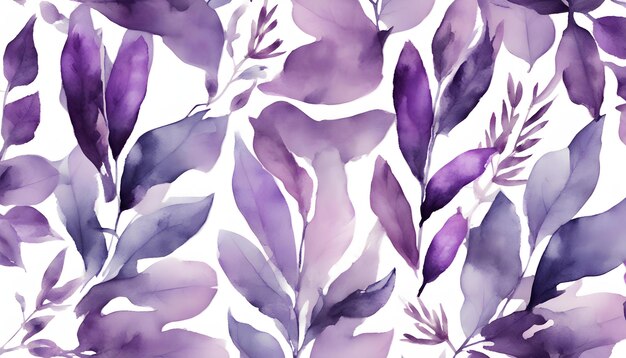 a colorful background with purple leaves and purple leaves