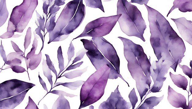 Photo a colorful background with purple leaves and purple leaves