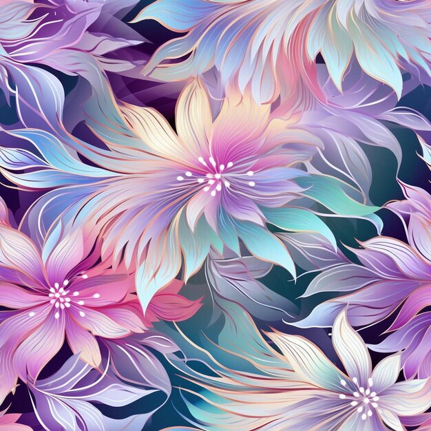 A colorful background with purple and pink flowers