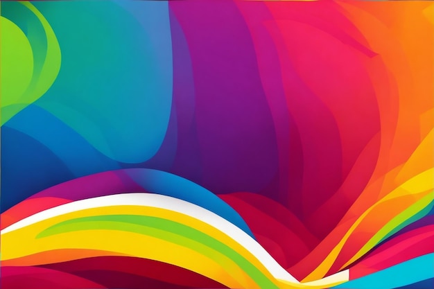 Colorful background with a rainbow background