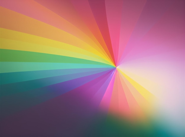 A colorful background with a rainbow colored lightbulbs.