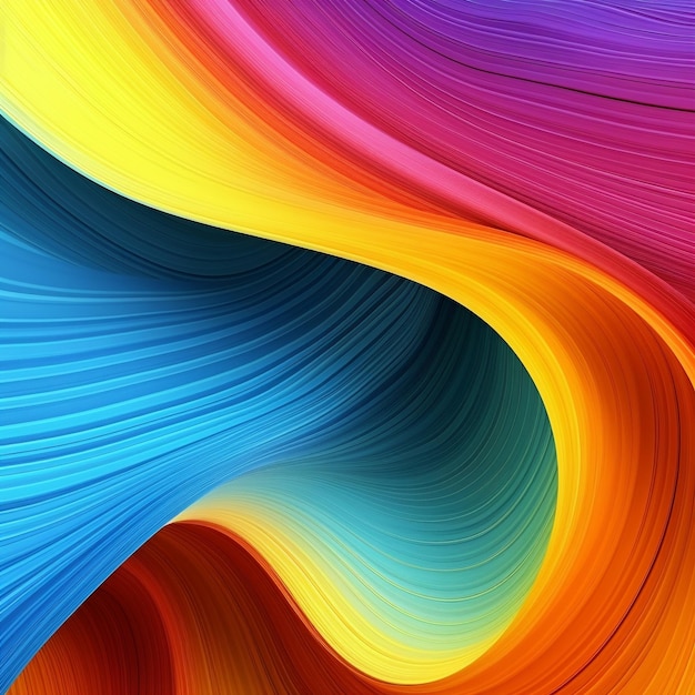 a colorful background with a rainbow colored line