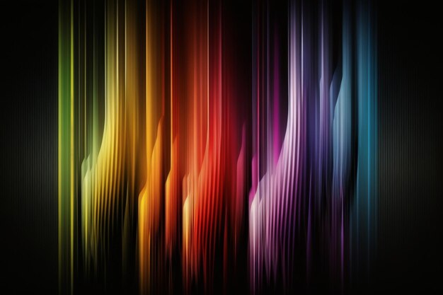 A colorful background with a rainbow pattern.