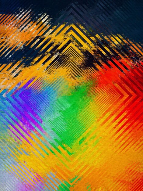 A colorful background with a rainbow pattern.