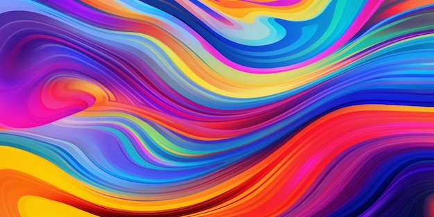 A colorful background with a rainbow pattern.