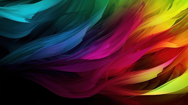 A colorful background with a rainbow pattern.