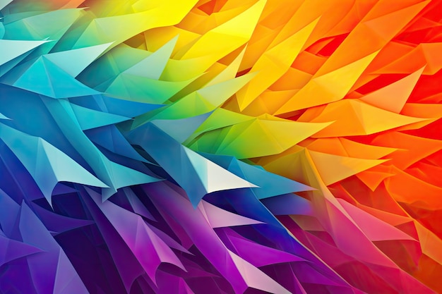 A colorful background with a rainbow pattern.