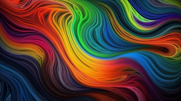 A colorful background with a rainbow pattern.