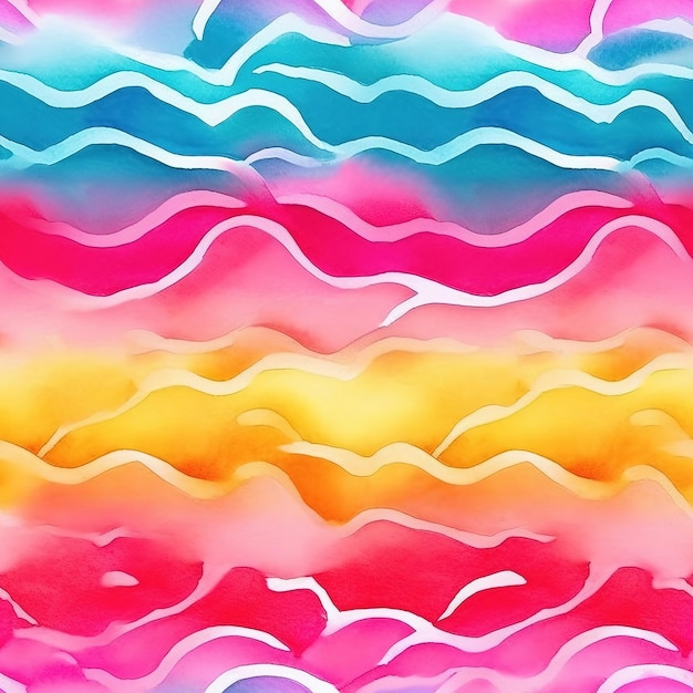 A colorful background with a rainbow pattern.