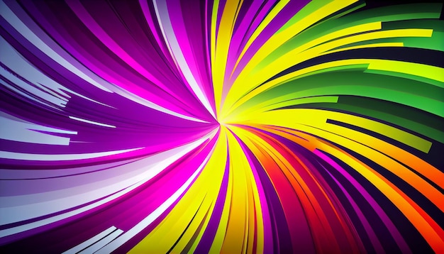 A colorful background with a rainbow pattern.