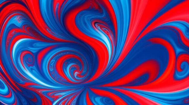 A colorful background with a red and blue swirls