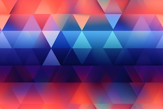 A colorful background with a red and blue triangle blocks