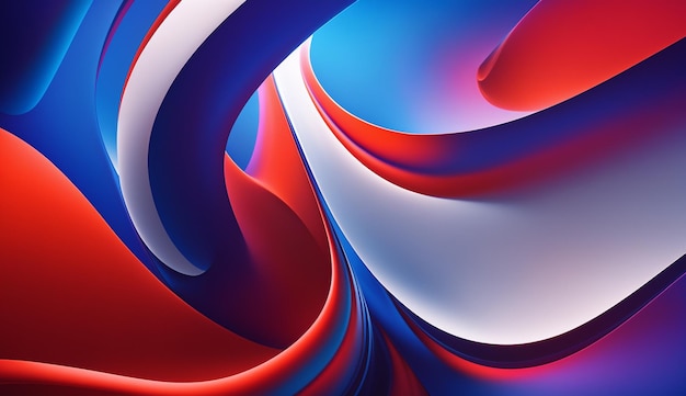 A colorful background with a red, white and blue swirls.