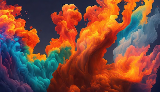 A colorful background with a splash of liquid