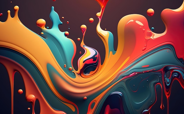 A colorful background with a splash of paint.