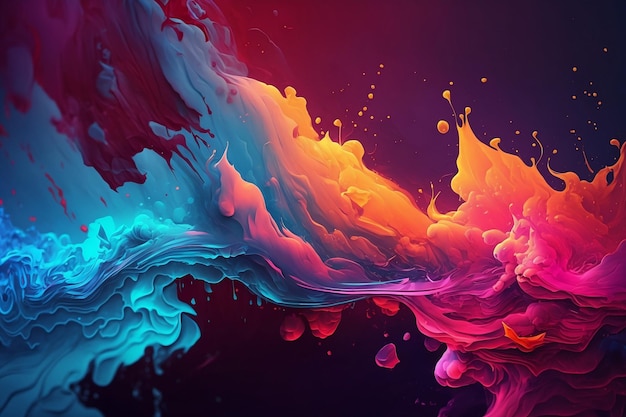 A colorful background with a splash of paint.