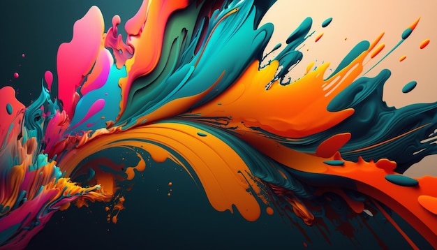 A colorful background with a splash of paint.