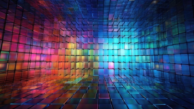 A colorful background with a square floor and a square floor.