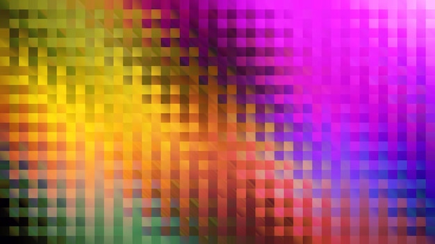 A colorful background with squares and the word cubes.