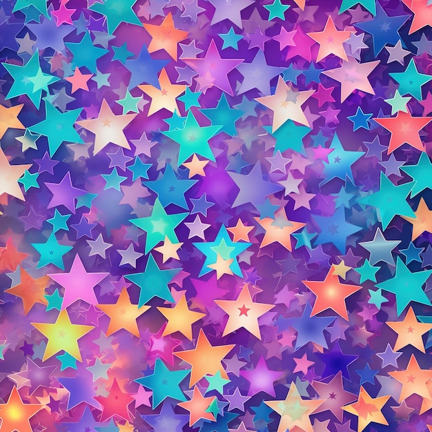 A colorful background with a star pattern