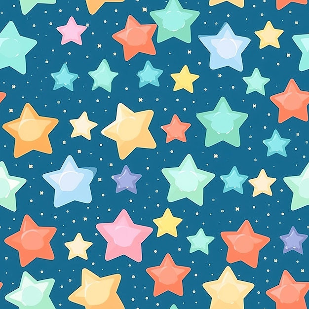 A colorful background with a star pattern