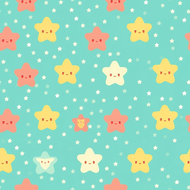 A colorful background with a star pattern