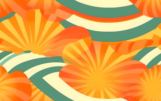 A colorful background with a sunburst design in the middle