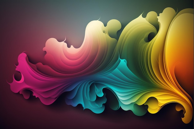 Colorful background with a swirl