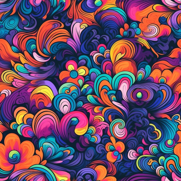 A colorful background with swirls and swirls.