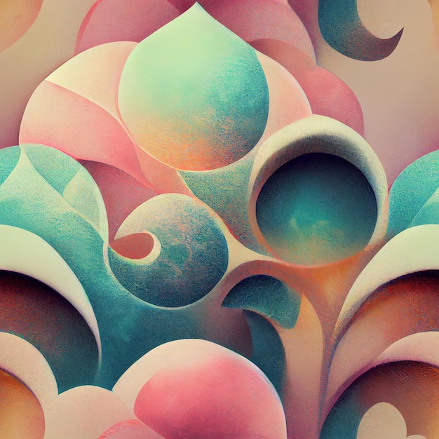 A colorful background with a swirly design.