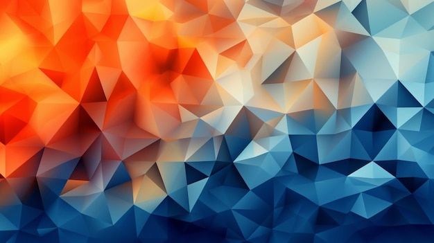 A colorful background with a triangle design