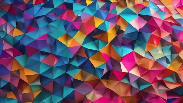 A colorful background with a triangle pattern