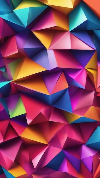 Colorful background with a triangle pattern