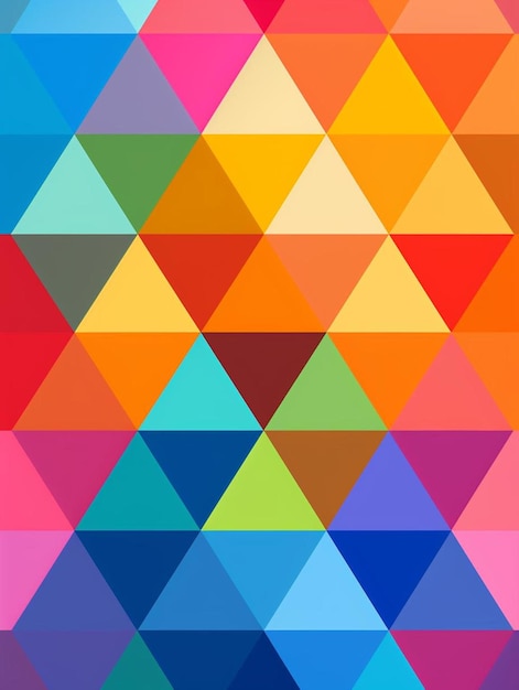 a colorful background with triangles and triangles.